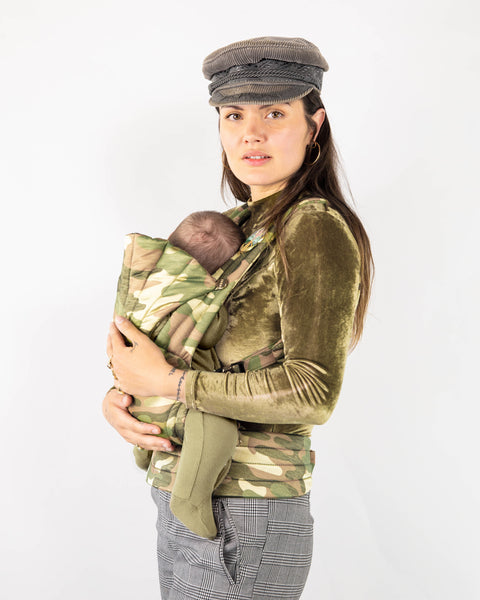 Camouflage Print Baby Carrier | Print Baby Carrier | Silk | UNIIN BABY